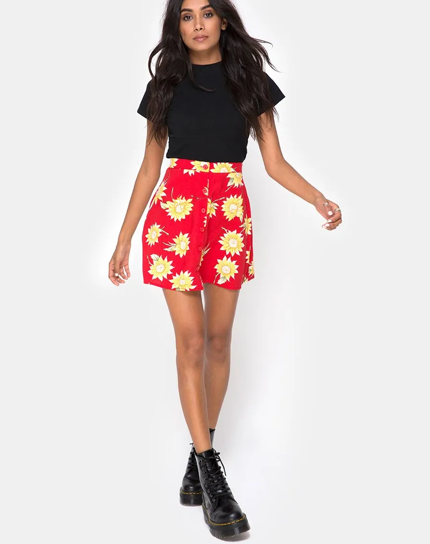 Andrea Skater Skirt in Sunny Days Red