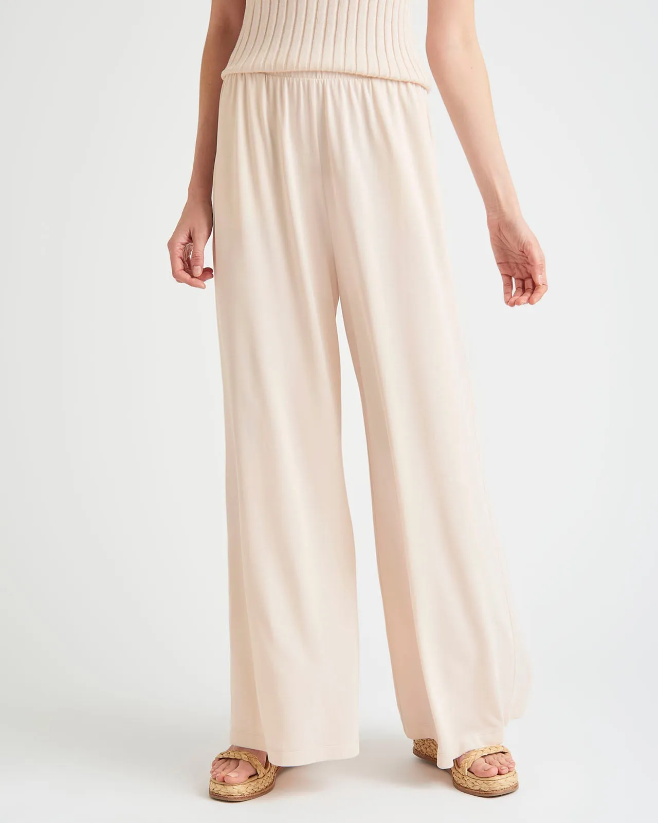 Arlo Sandwash Jersey Palazzo Pant