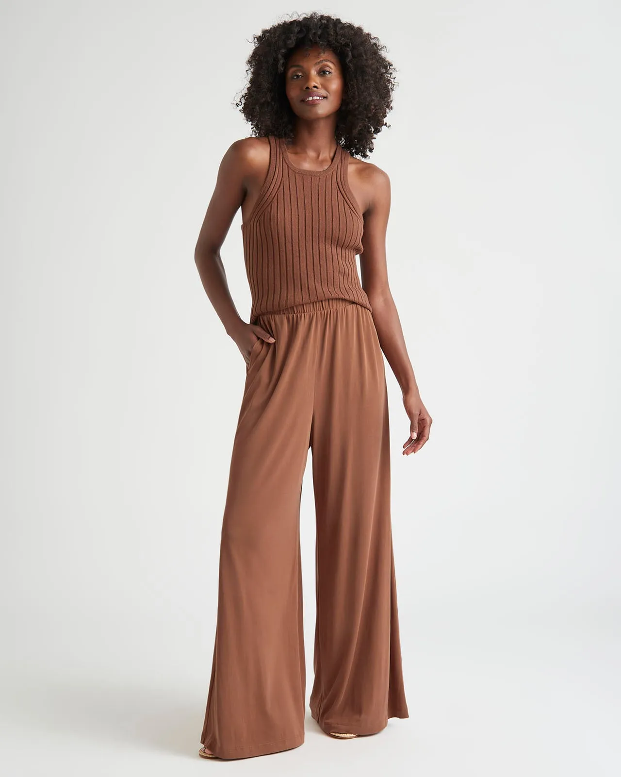 Arlo Sandwash Jersey Palazzo Pant