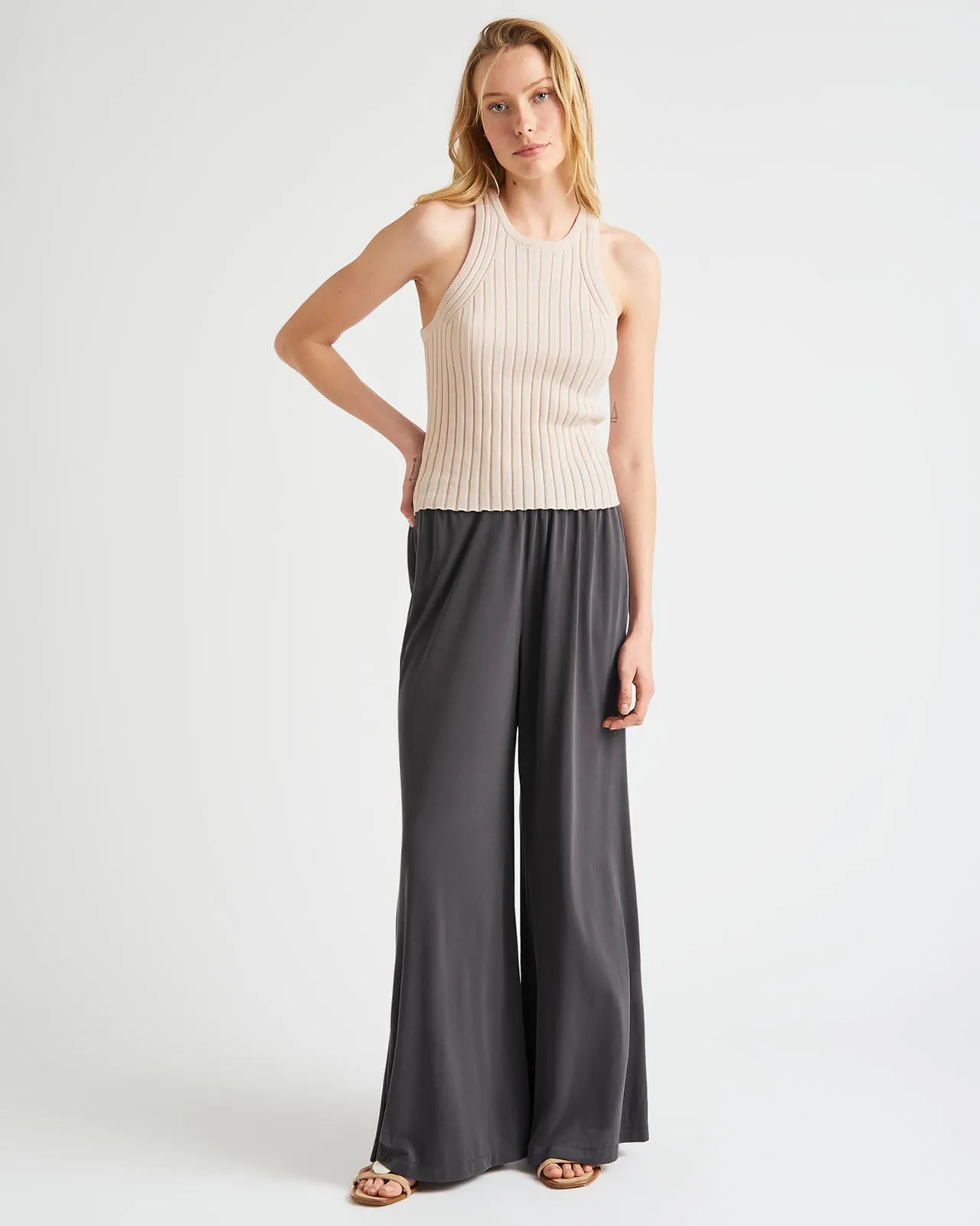 Arlo Sandwash Jersey Palazzo Pant