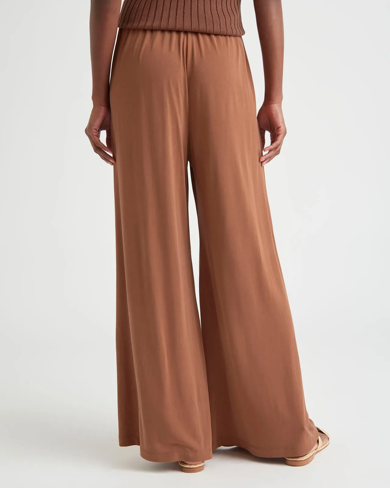 Arlo Sandwash Jersey Palazzo Pant