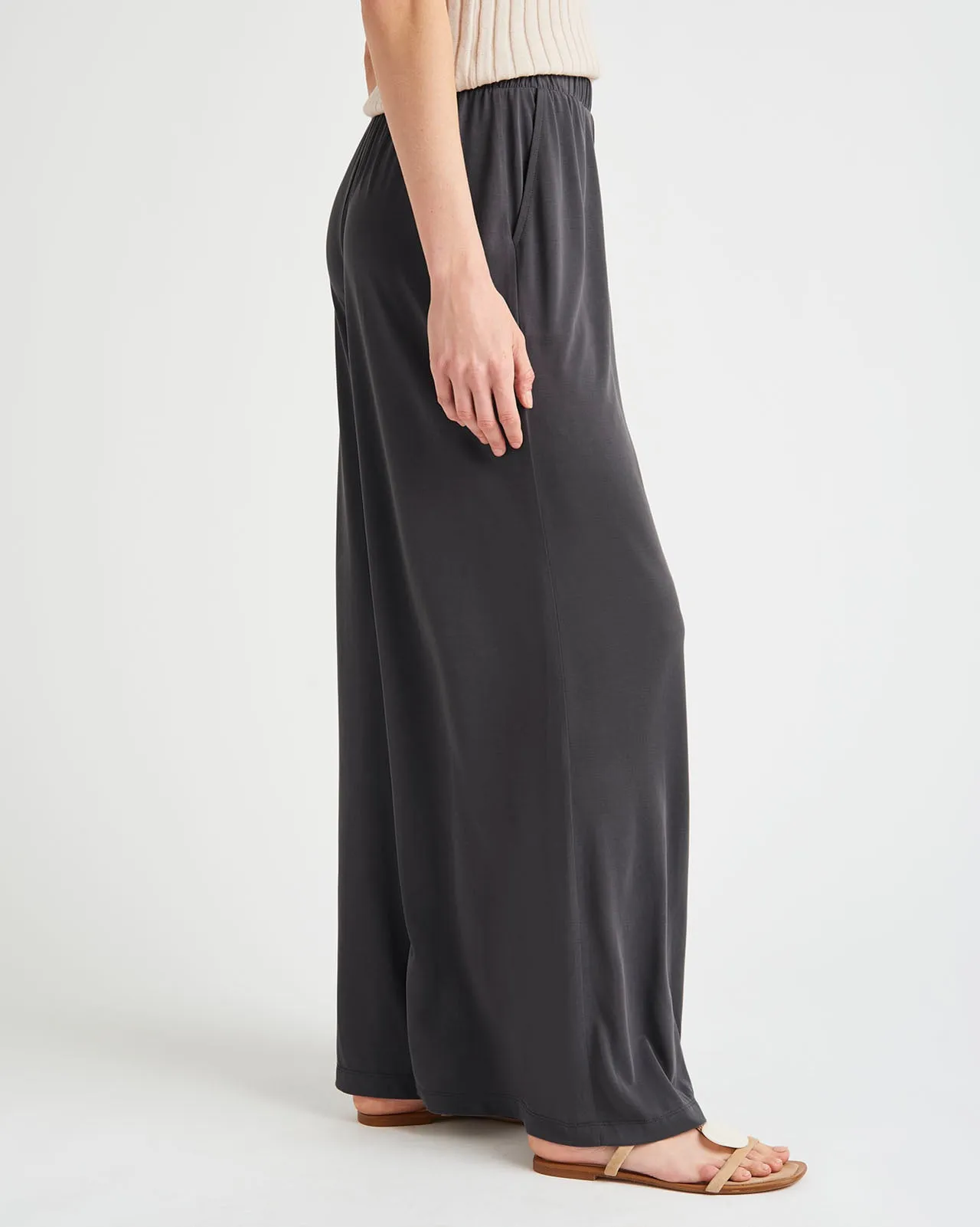 Arlo Sandwash Jersey Palazzo Pant