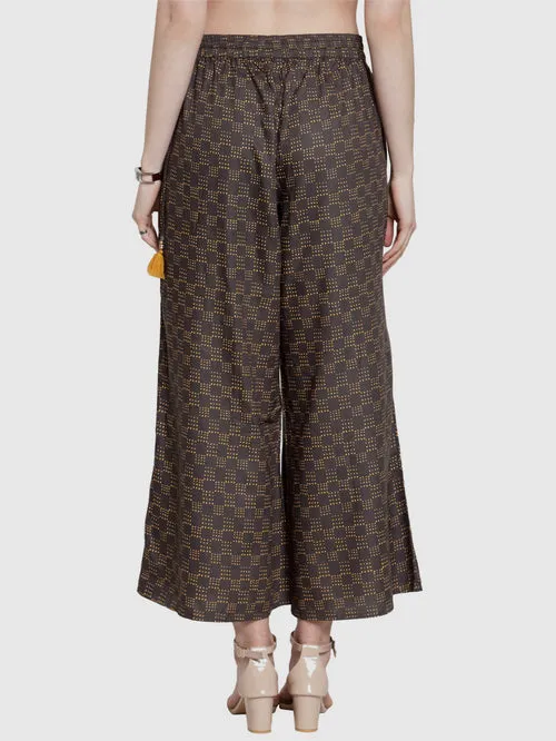 Attractive Black Designer Palazzo Pants For Women