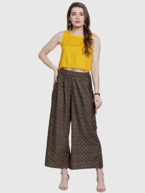 Attractive Black Designer Palazzo Pants For Women