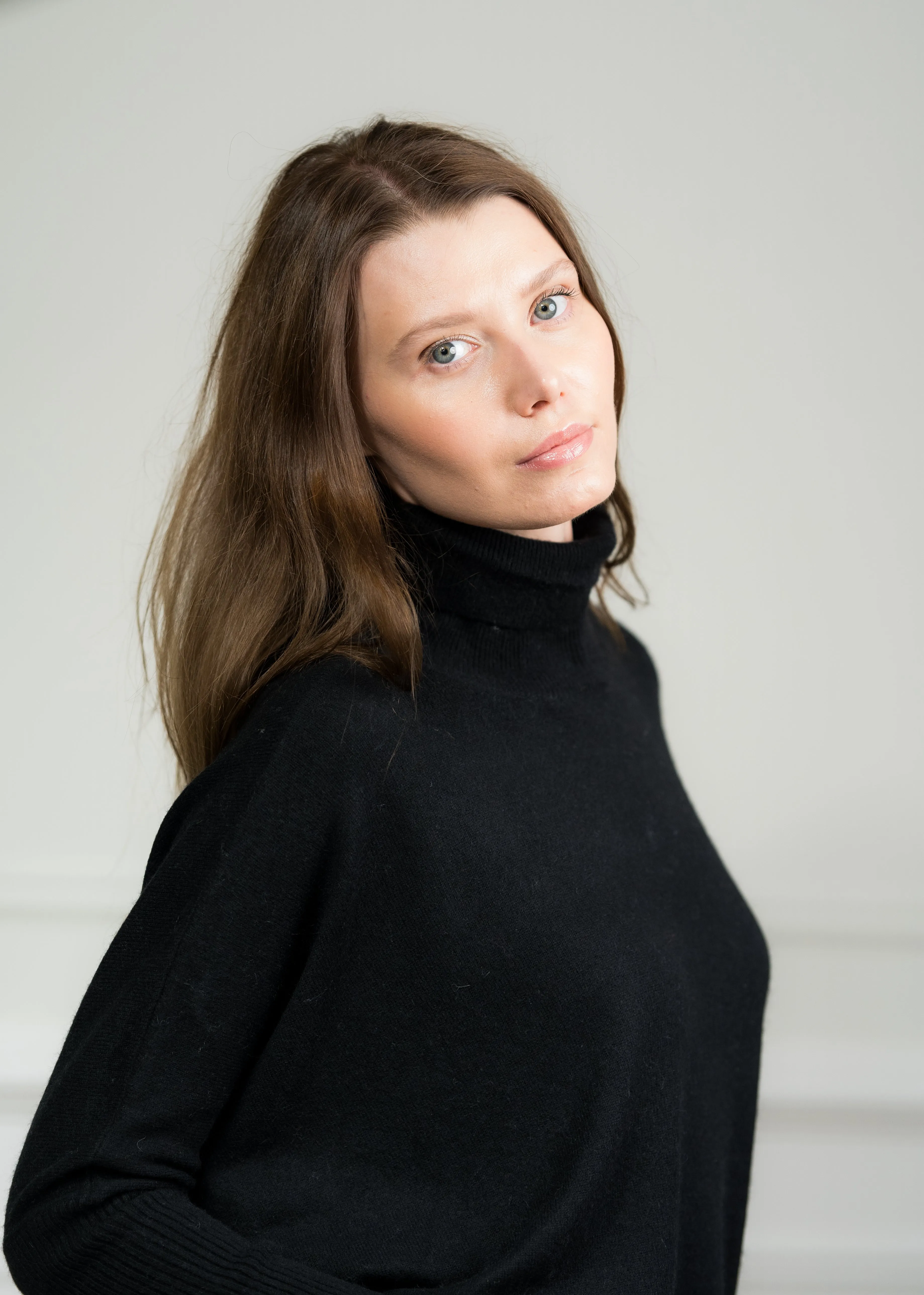 Black Boxy Cashmere Sweater