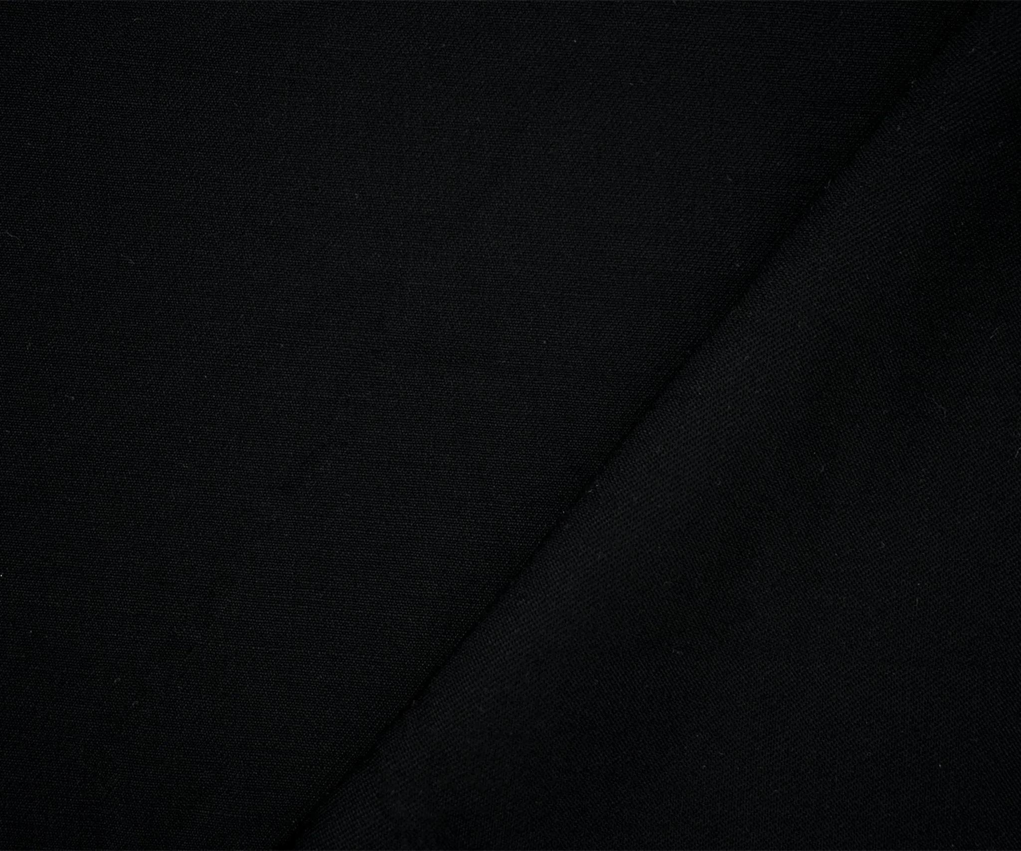 Black Wool Solid Twill Suiting Fabric