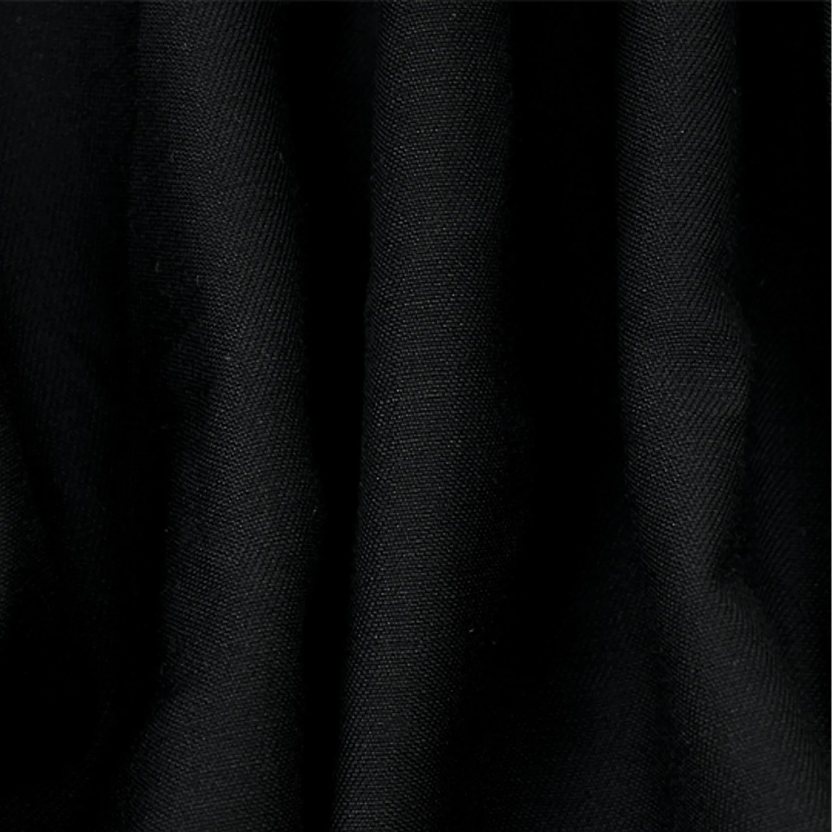 Black Wool Solid Twill Suiting Fabric