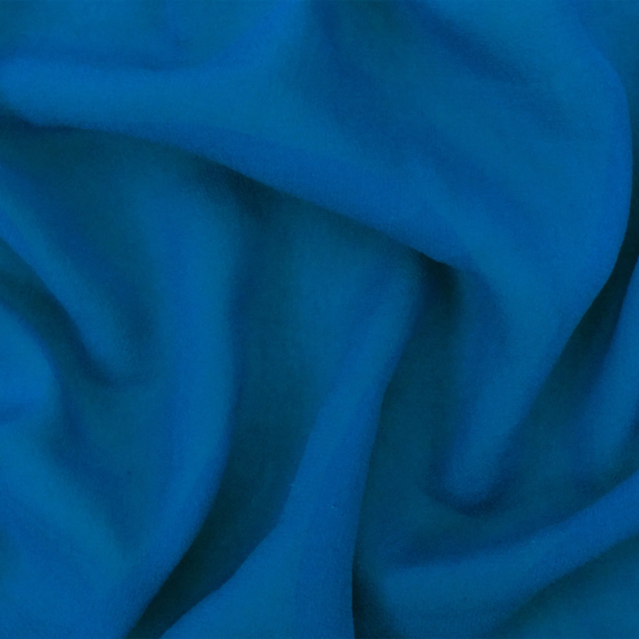 Blue Famous Designer Silk Crepe Chiffon Woven Fabric