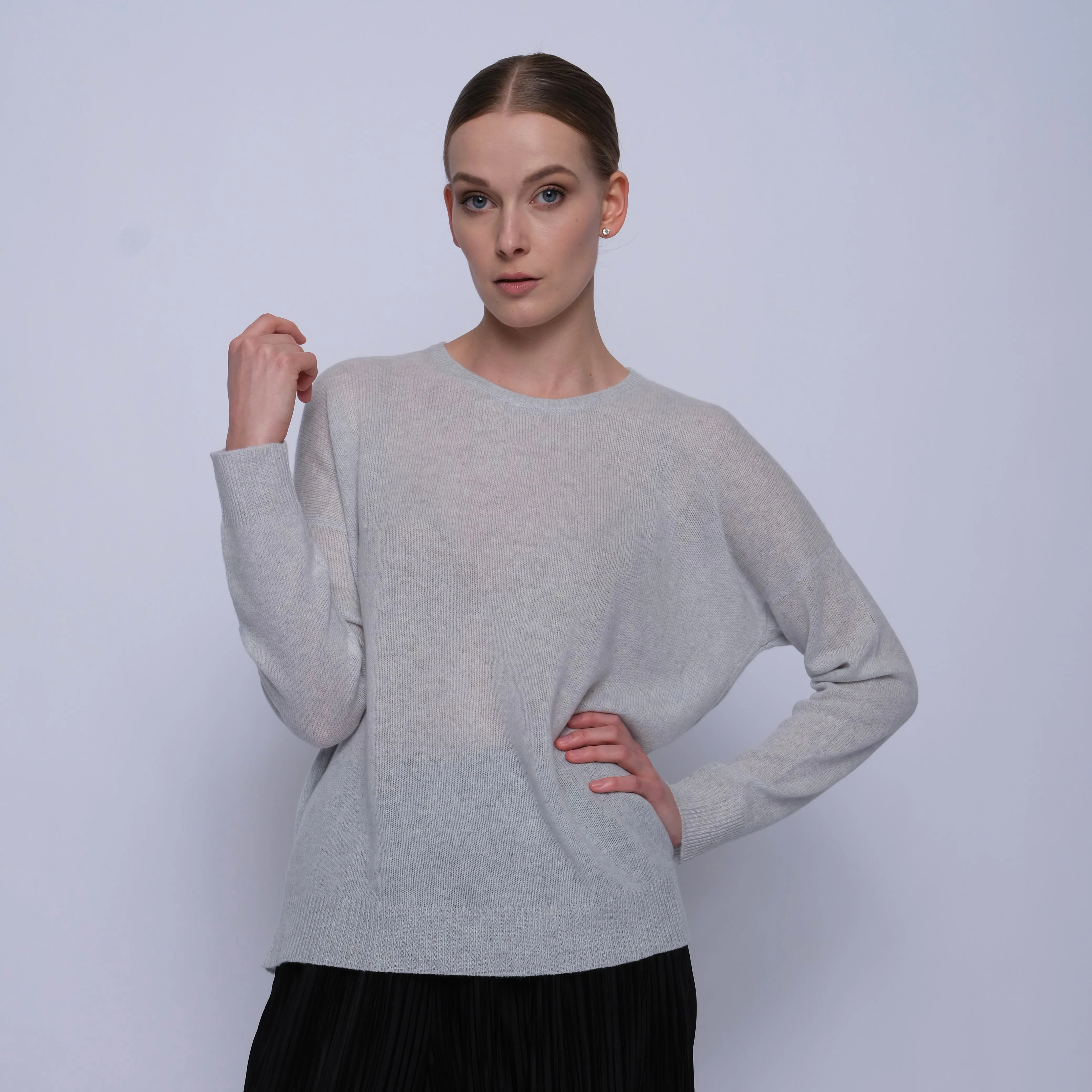 Calvine Boxy Cashmere Crew Neck - More Colors