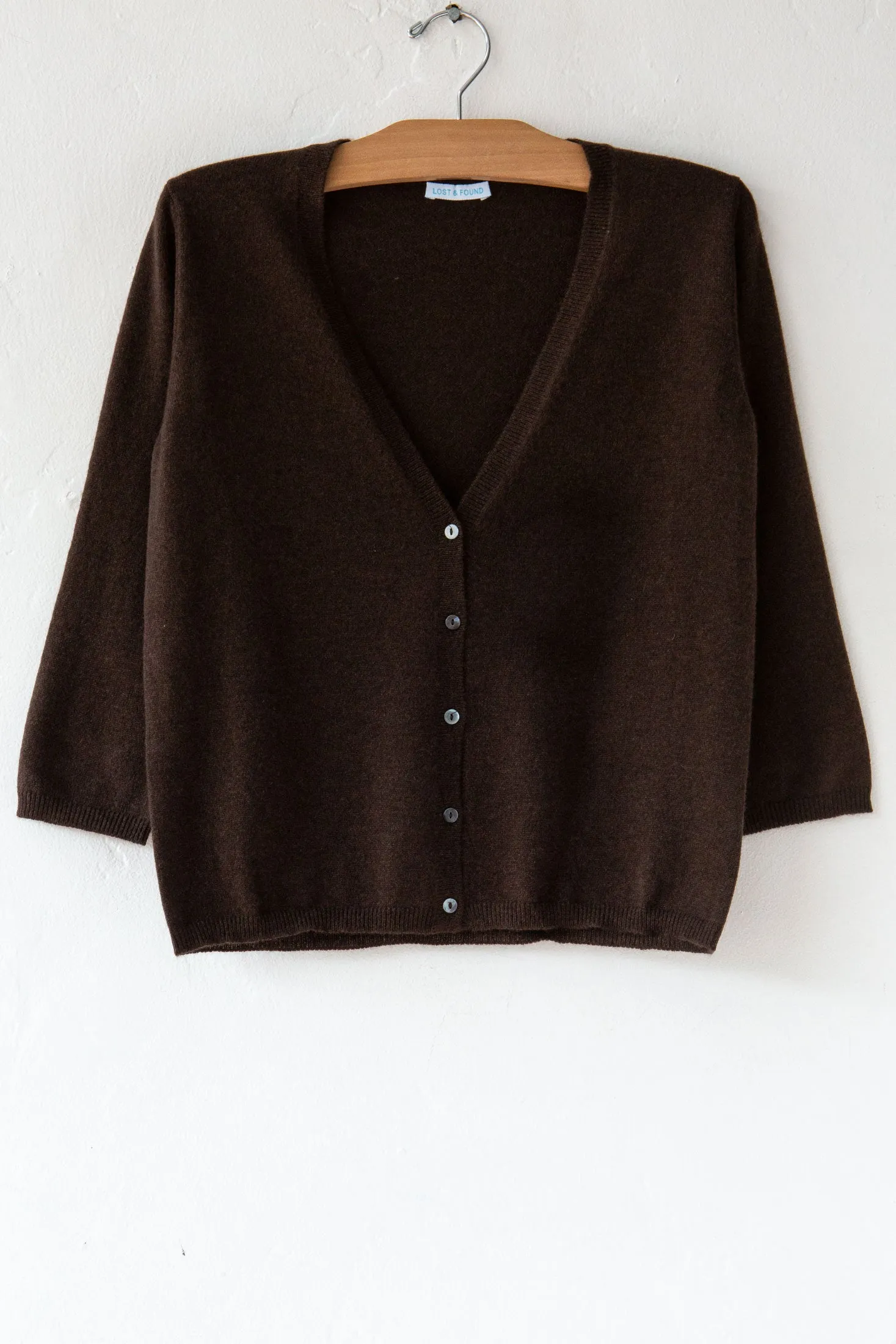 Cashmere Cardigan Peat