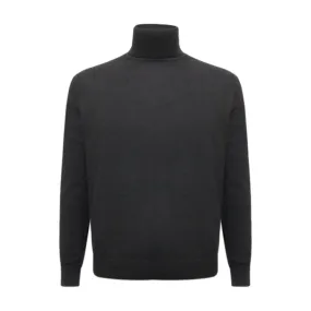 Cashmere Roll Neck Sweater Black