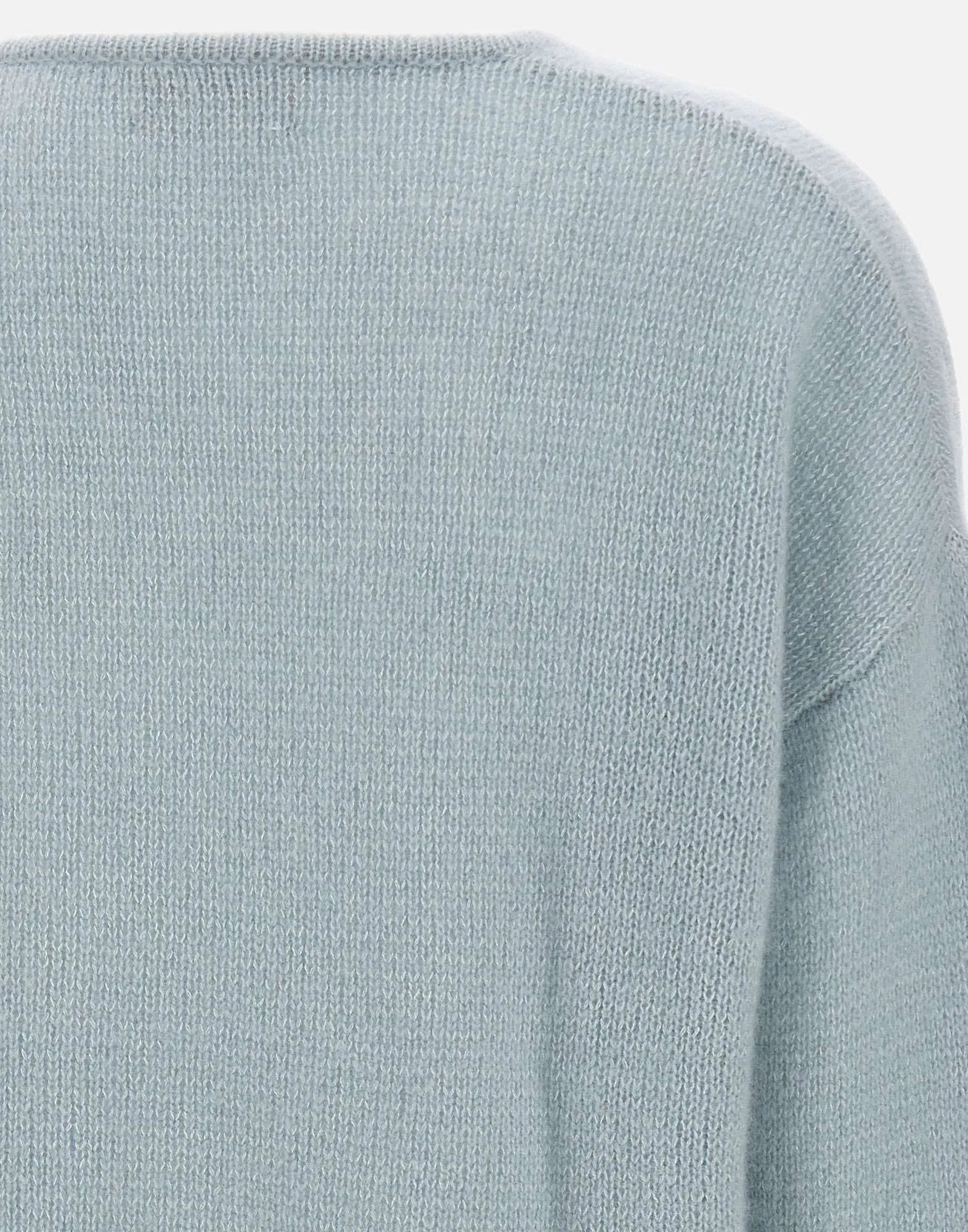 Cashmere Silk V-Neck Sweater in Blue