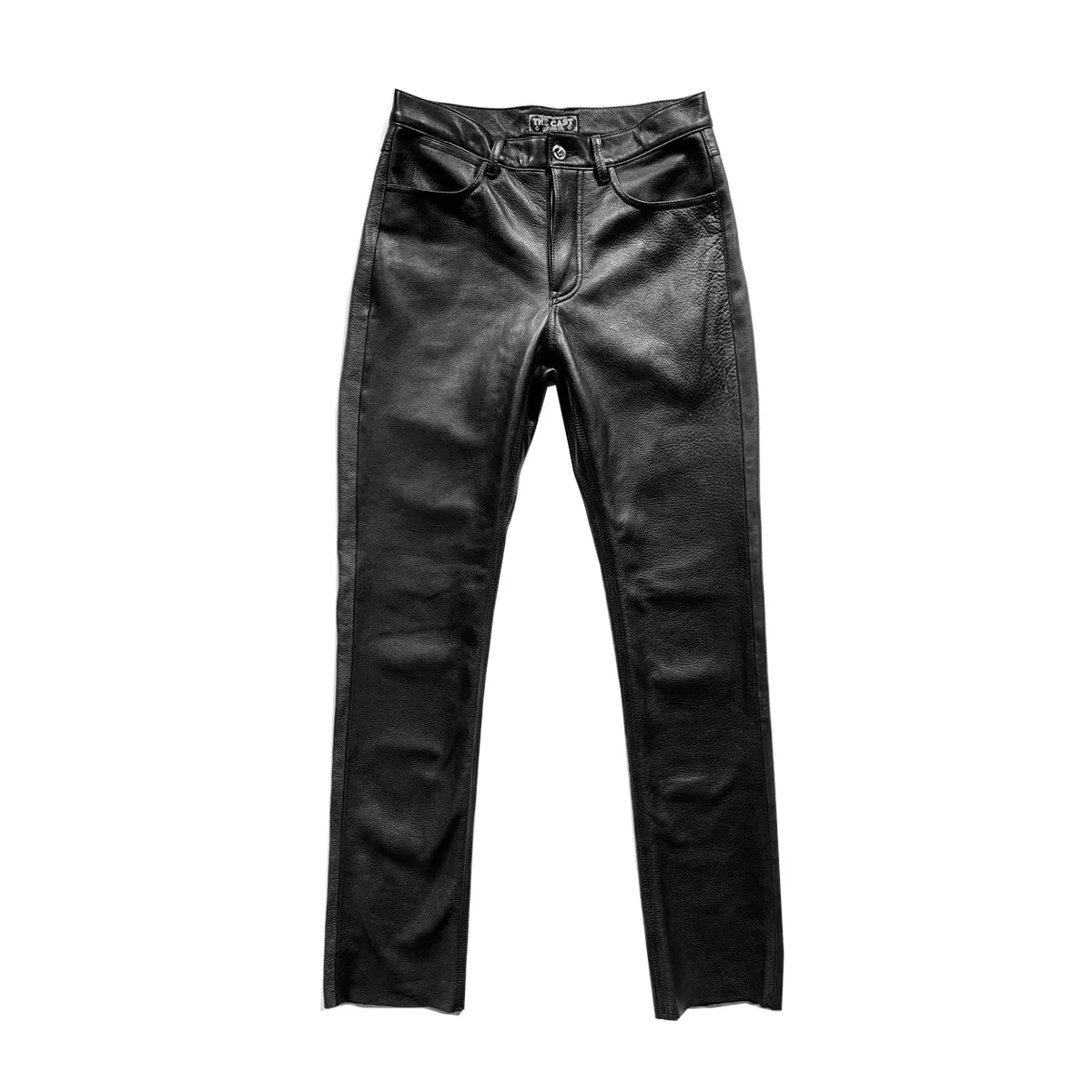 CIG CUT LEATHER PANTS (Straight Leg)