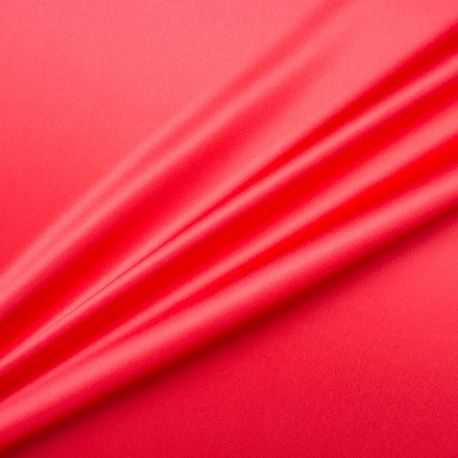 Coral Pink Silk Satin