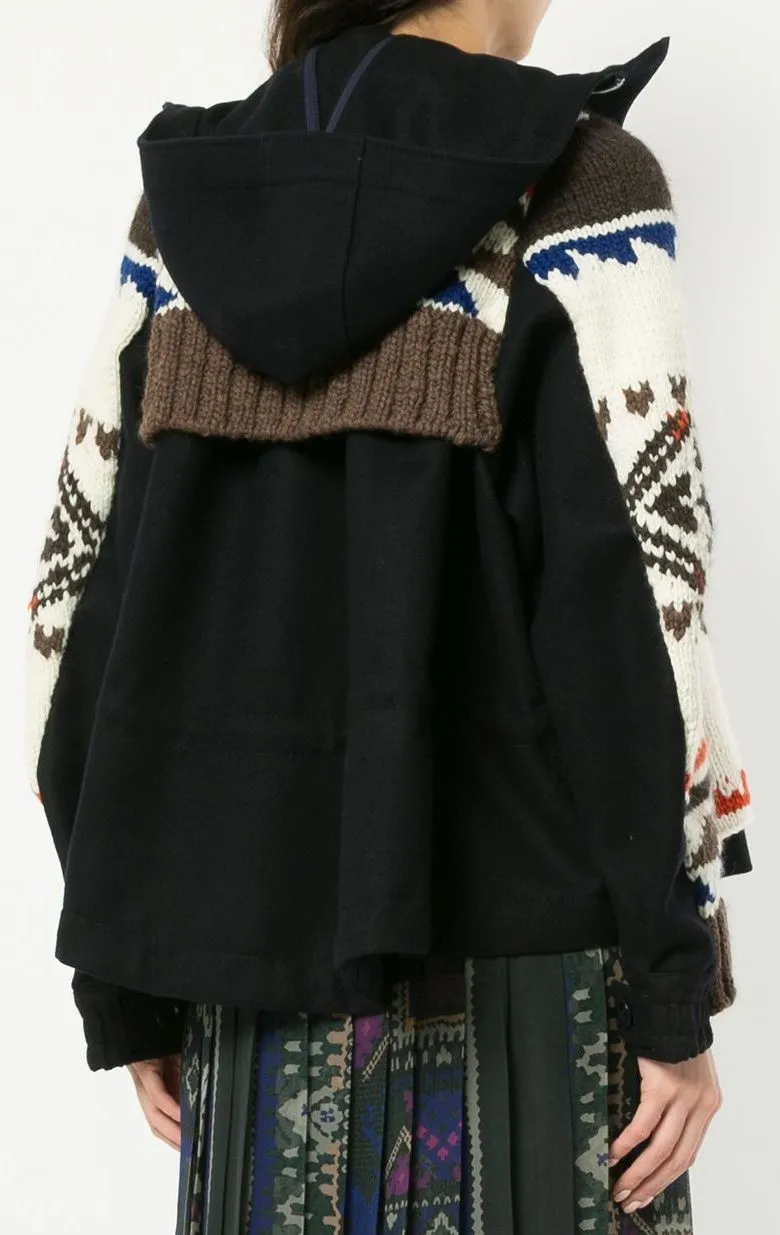 Eagle Knit Hooded Jacket