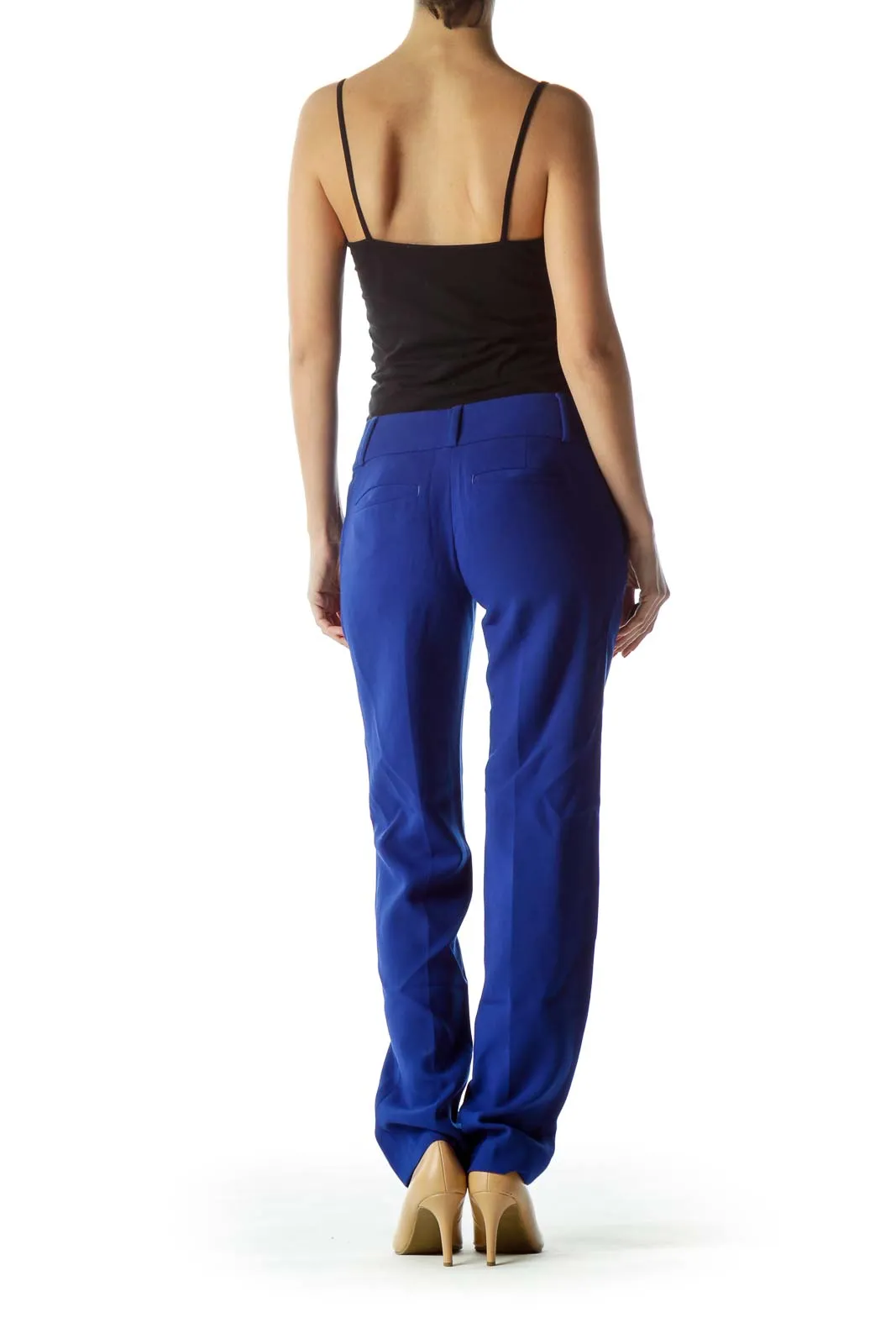 Electric Blue Straight Leg Pants