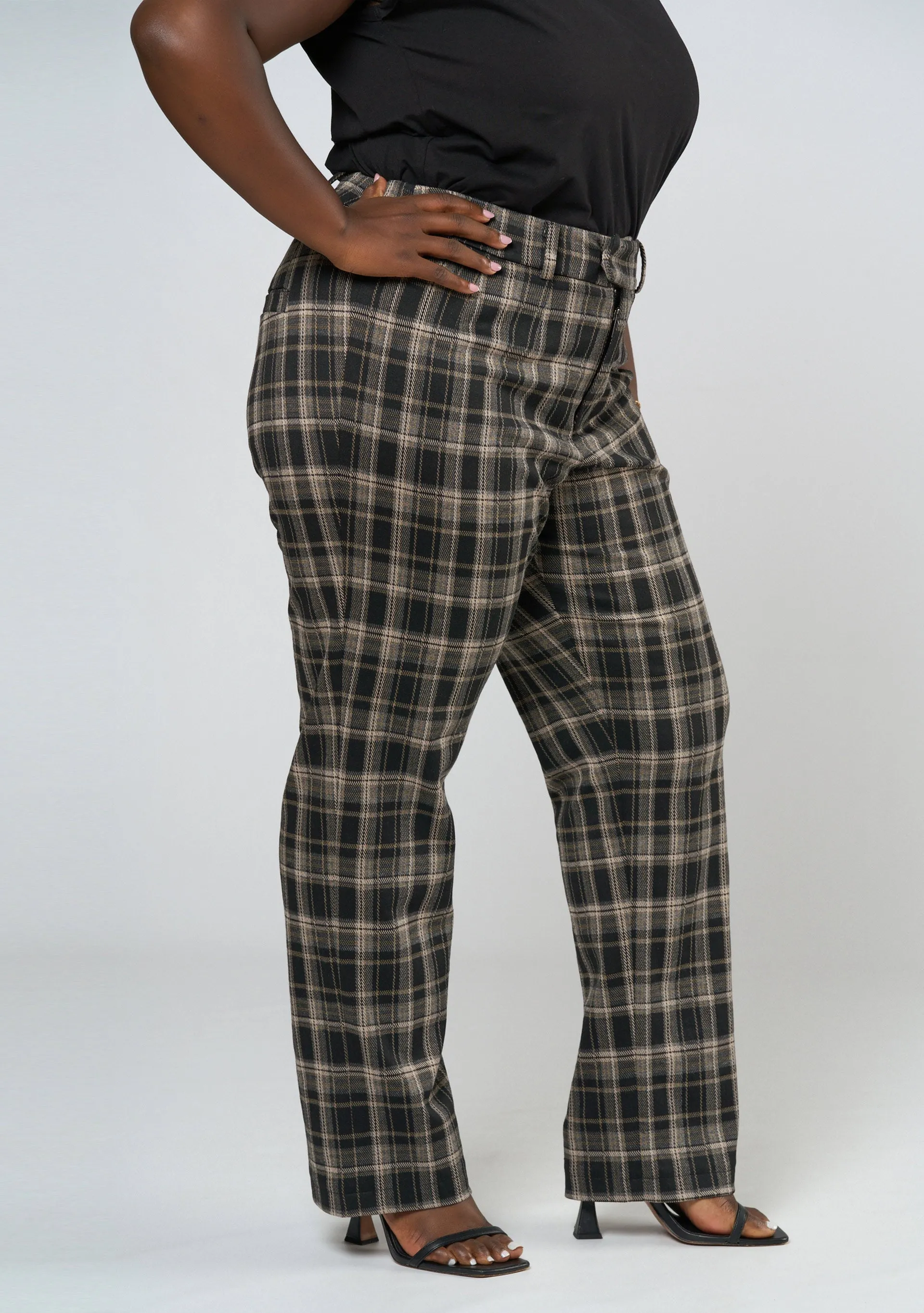 Estelle Check Ponte Pant