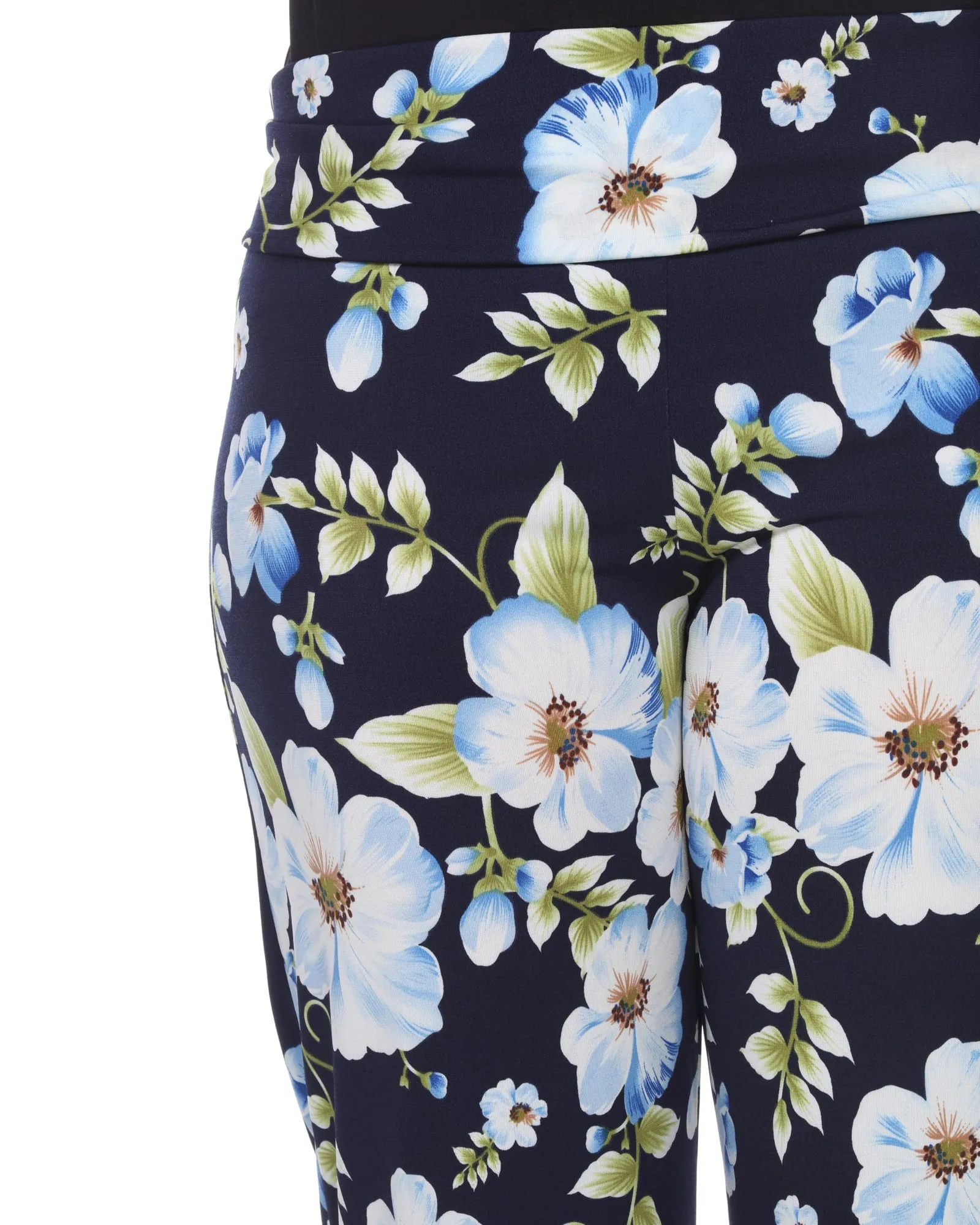 Floral Print  Palazzo Pants | Blue Flower