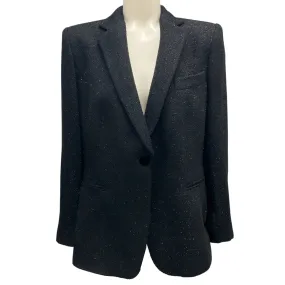 Giorgio Armani Black 2009 Shimmer One-Button Wool Jacket