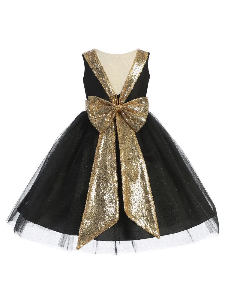 Girls Sequin Glitter Tulle Special Occasion Dress, Sizes 14.5-20.5