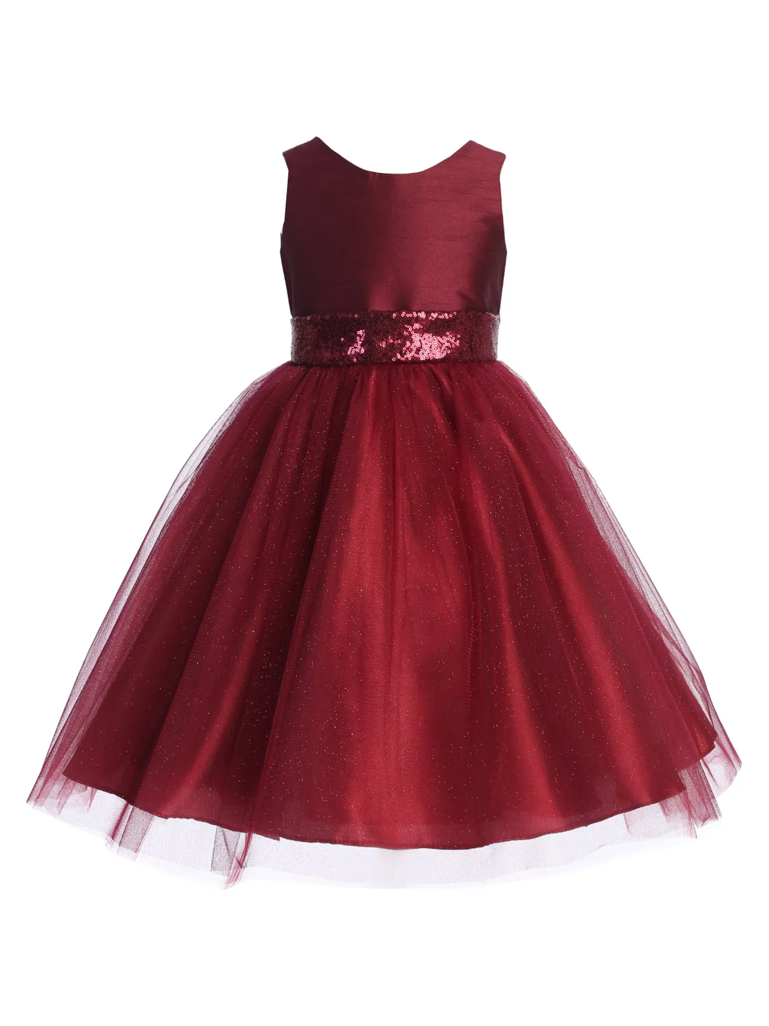 Girls Sequin Glitter Tulle Special Occasion Dress, Sizes 14.5-20.5