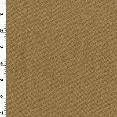 Golden Beige Wool Blend Woven Suiting Fabric