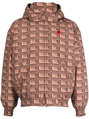 Graphic-Print Padded Jacket