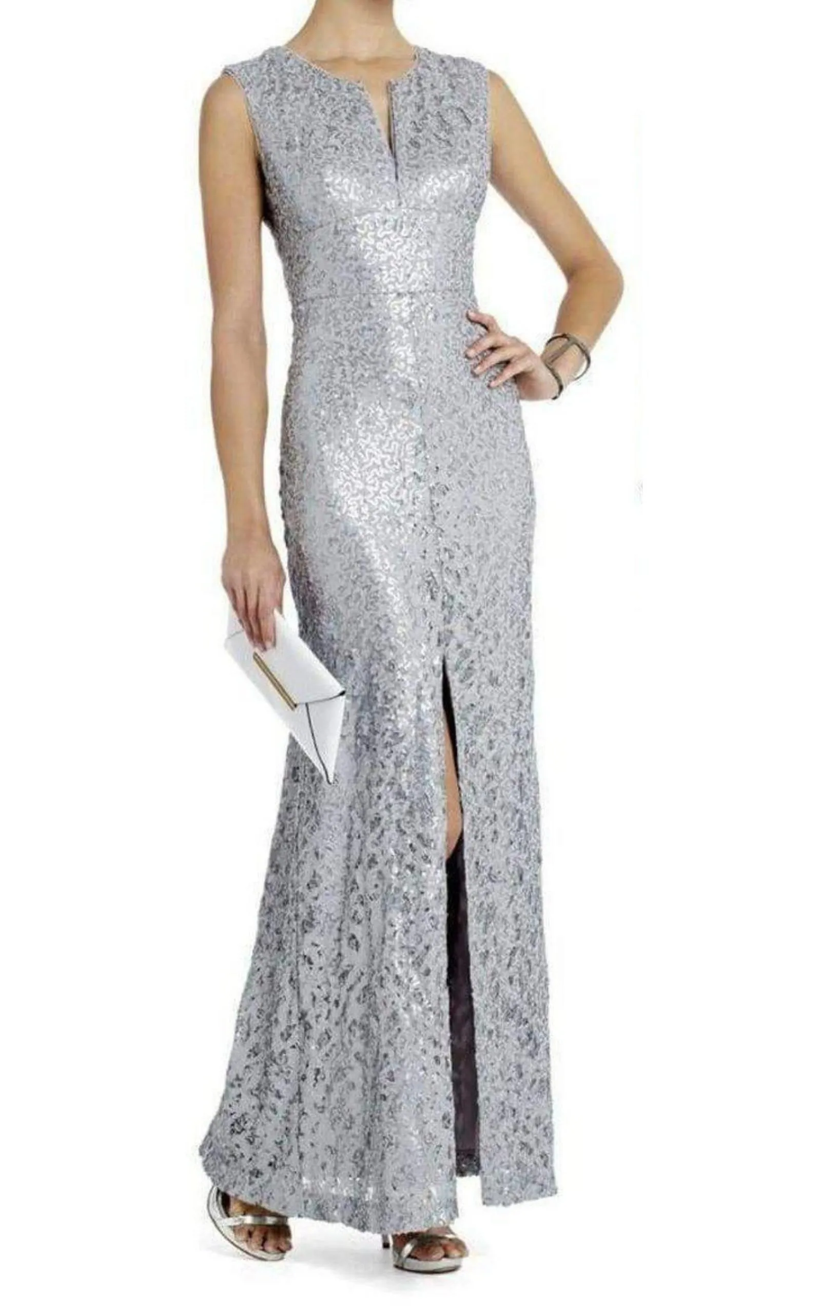 Grey Cain Sequin Appliqué Dress