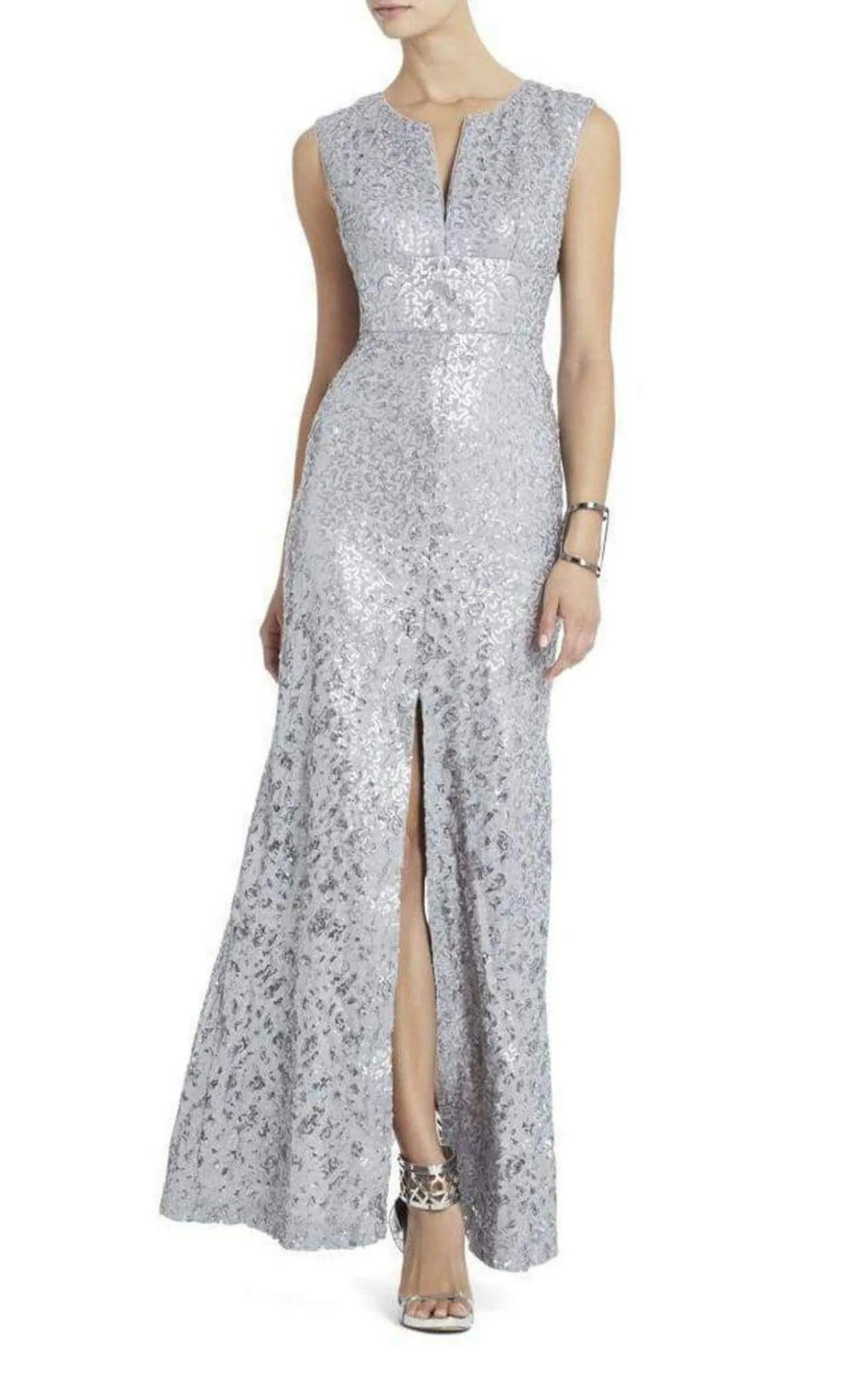 Grey Cain Sequin Appliqué Dress