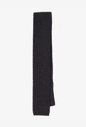 Knit Tie Wool Charcoal