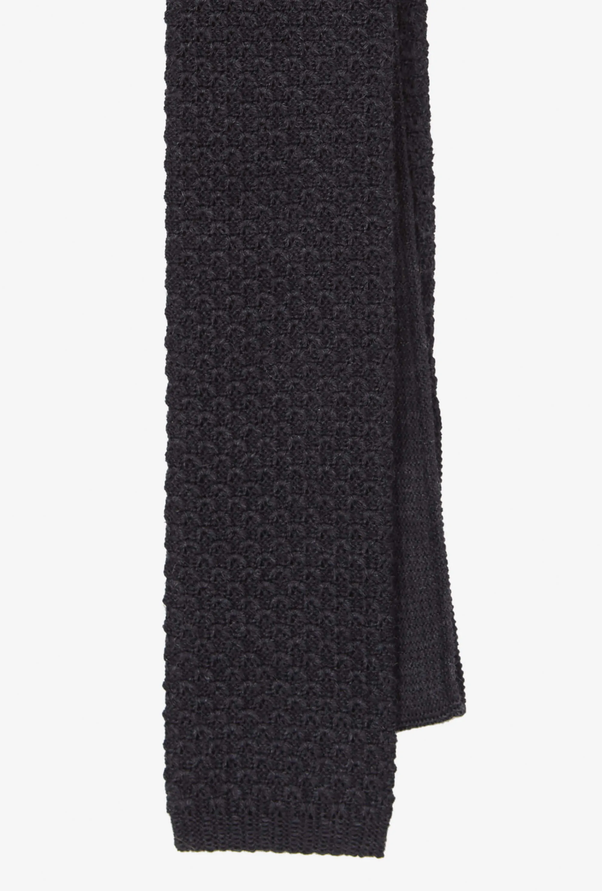 Knit Tie Wool Charcoal