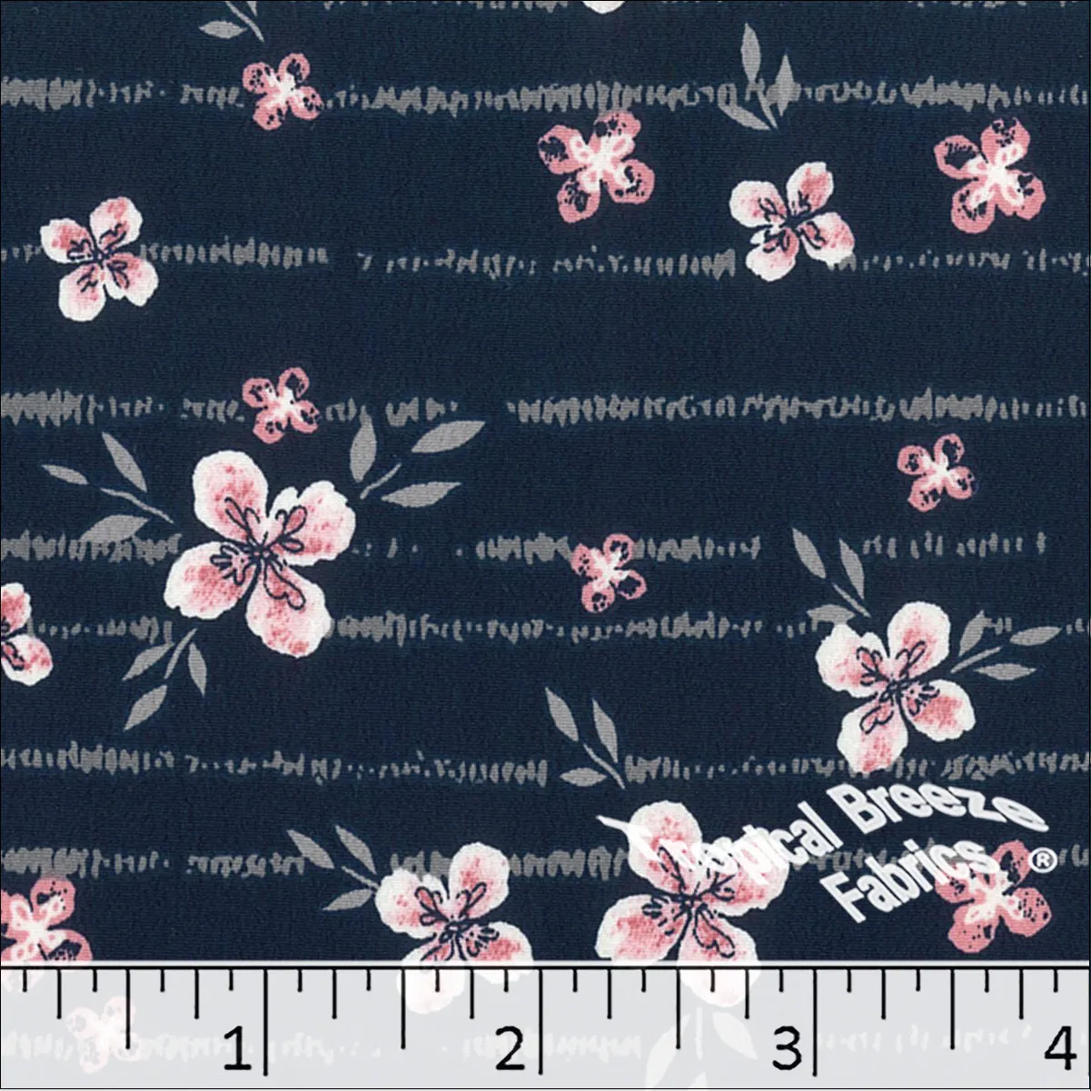 Koshibo Floral Print Polyester Fabric 048427