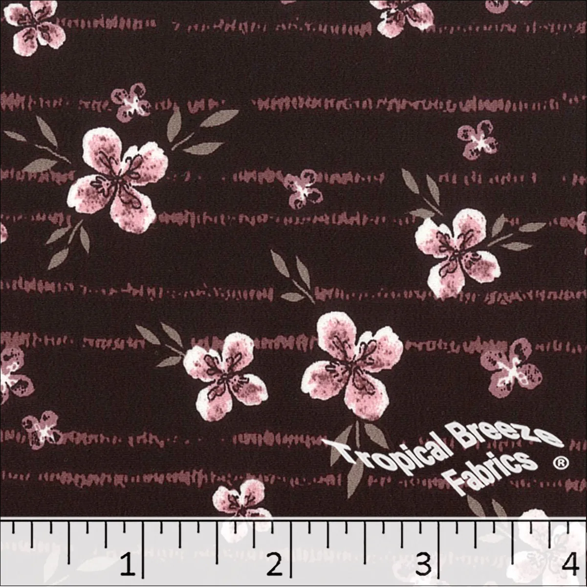 Koshibo Floral Print Polyester Fabric 048427