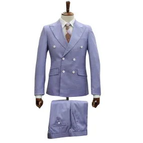 Lavender Dream Double-Breasted Suit Set