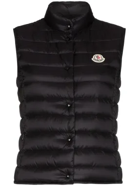 Liane mock neck logo patch down gilet