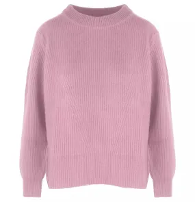 Malo Chic Ribbed Wool-Cashmere Crew Neck Sweater