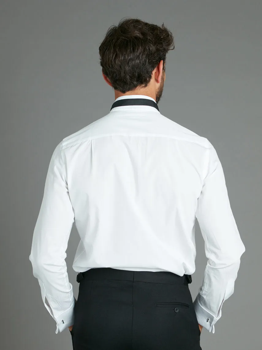 Marcella Dress Shirt, Wing Collar - White