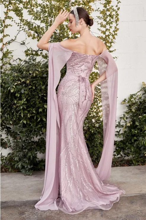 Mauve Eleanor Glass Gown