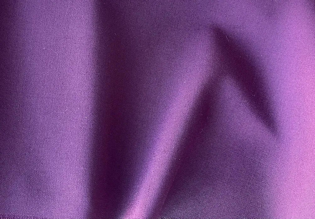 Mid-Weight Deep Royal Amethyst Wool Suiting (Made in Italy)