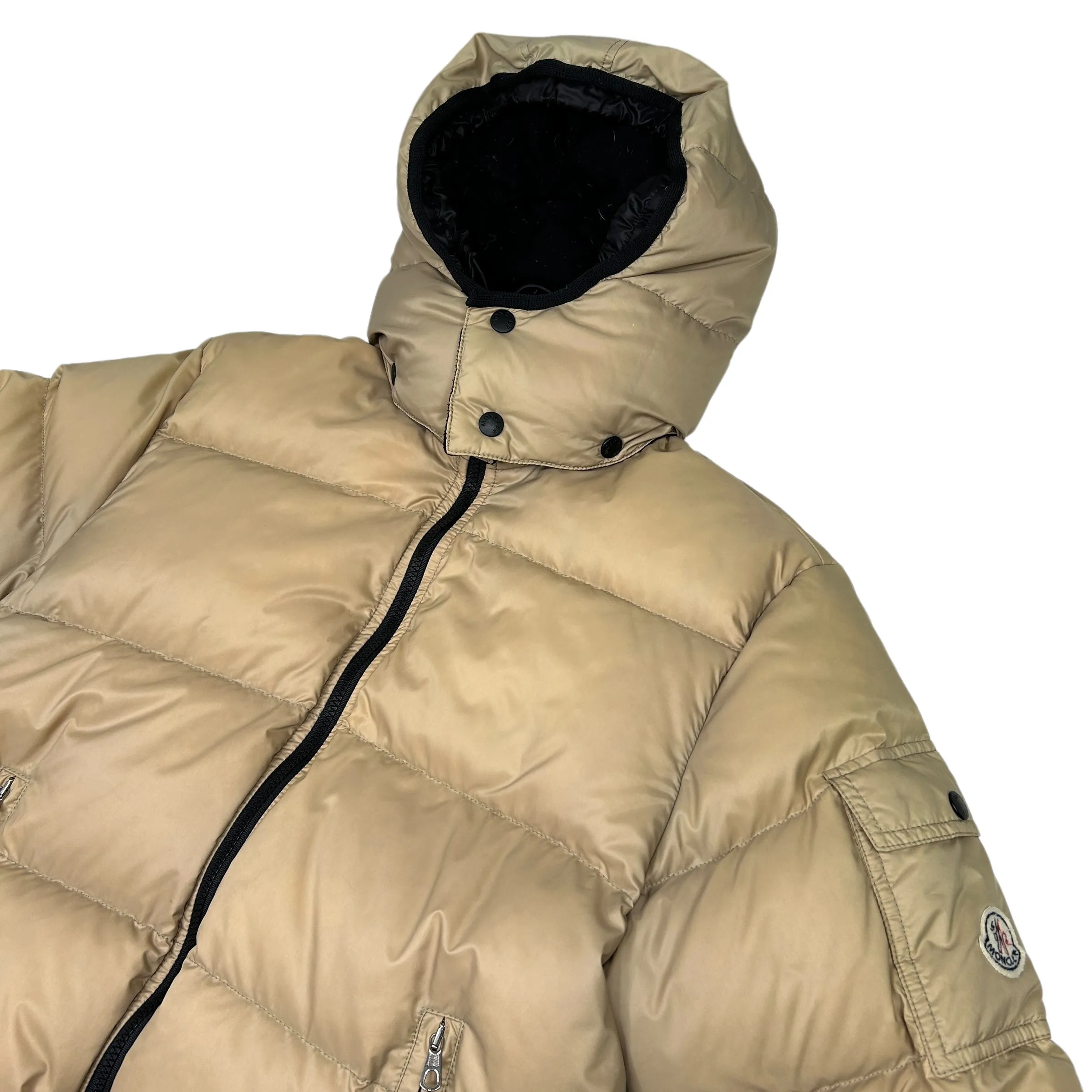 MONCLER BEIGE BAZILLE DOWN JACKET