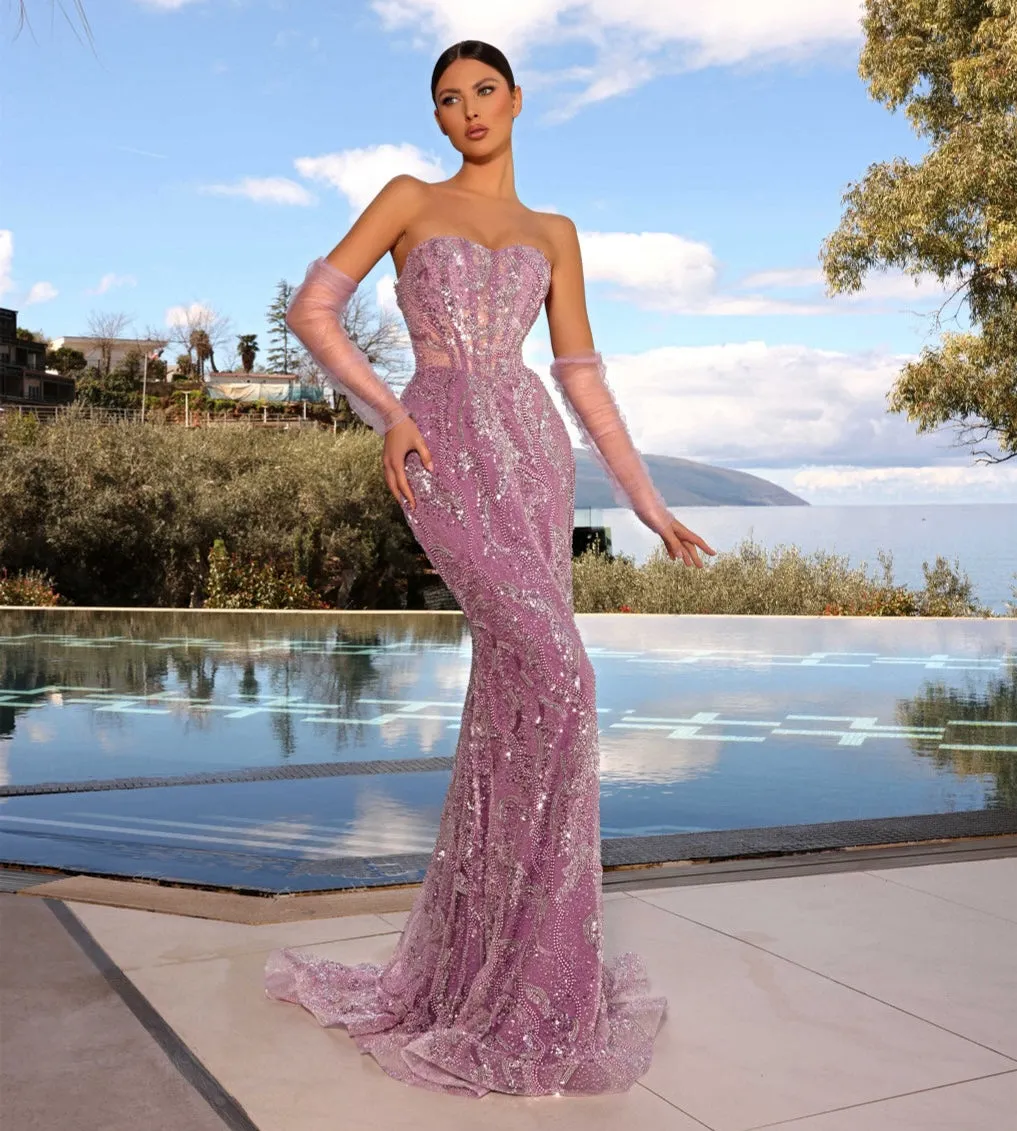 Nicoletta magnificent sensational divine beaded ball gown