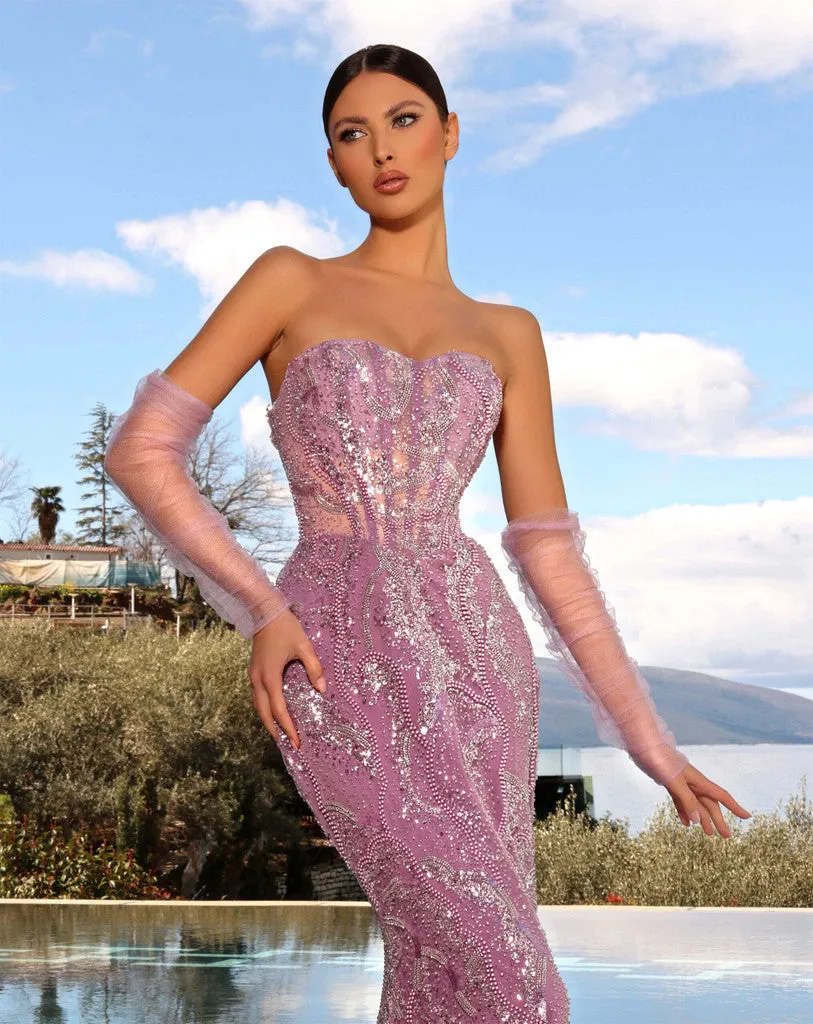 Nicoletta magnificent sensational divine beaded ball gown