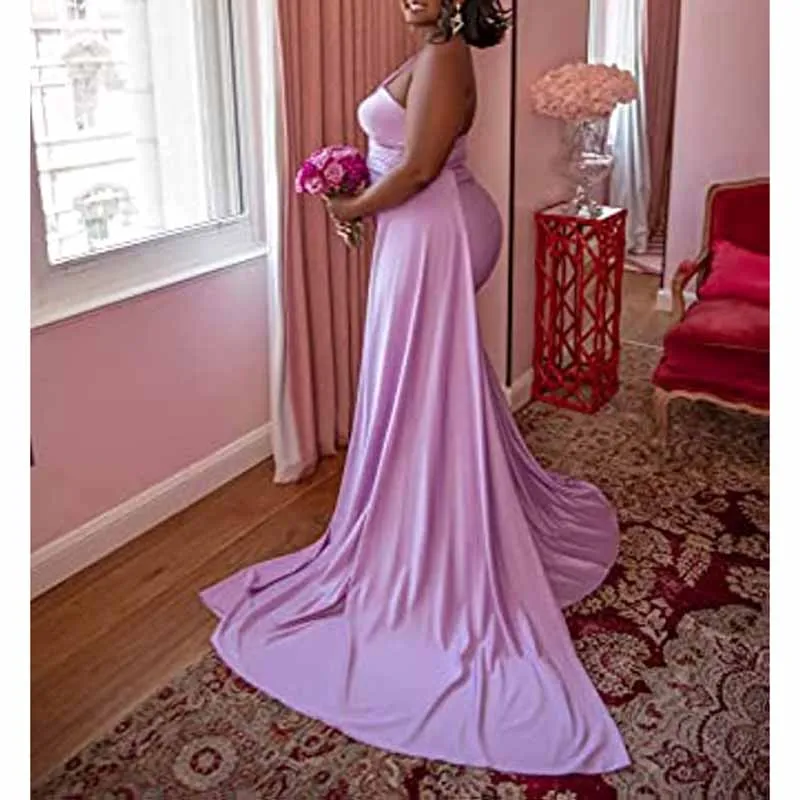 One Shoulder Satin Bridesmaid Dresses Long Mermaid Prom Dresses Ruched Formal Evening Gowns