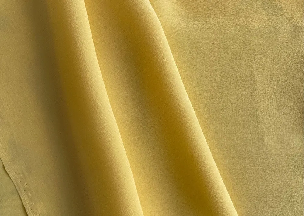 Opulent Stingray Gold Silk Satin Charmeuse (Made in Italy)