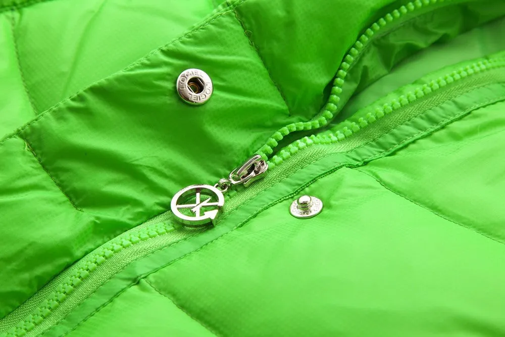 Outdoor Down Wear Simple Cheap Green Women Warm Down Jacket D13