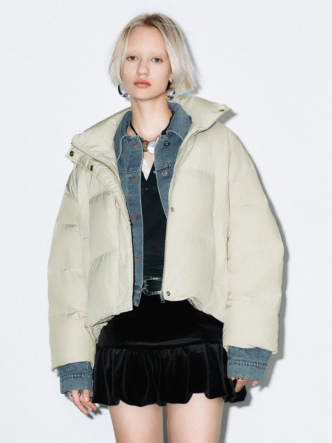 Padded Down Outerwear Puffer Jackets