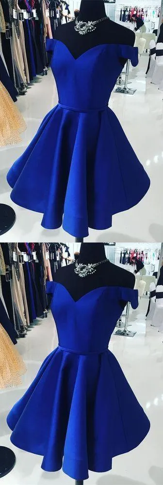 Short Royal Blue Prom Dress, Homecoming Dress, Back To Schoold Party Gown