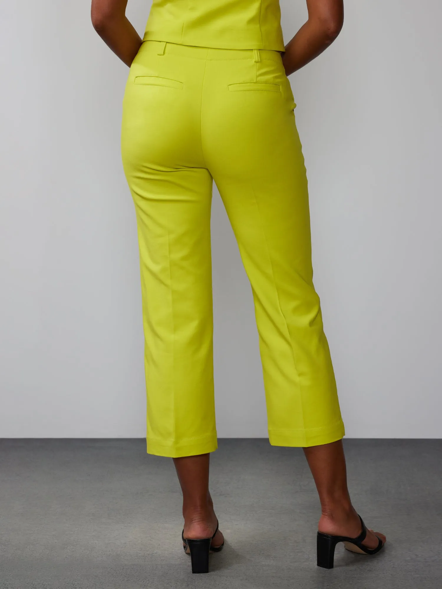 Straight Leg Cropped Pant