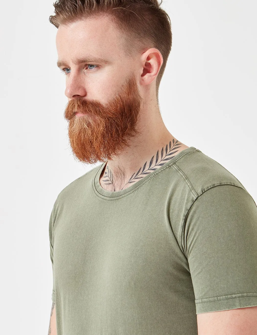 Suit Bart Sun Bleached T-Shirt - Dusty Green