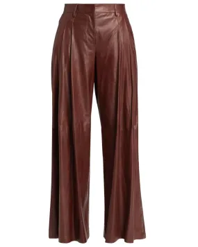 Warm Brick Leather DiDi Pant